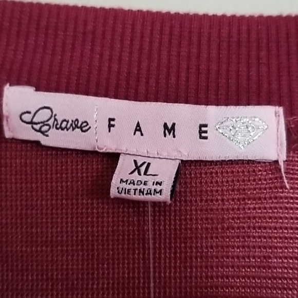 Burgundy faux fur sweater - Picture 5 of 7